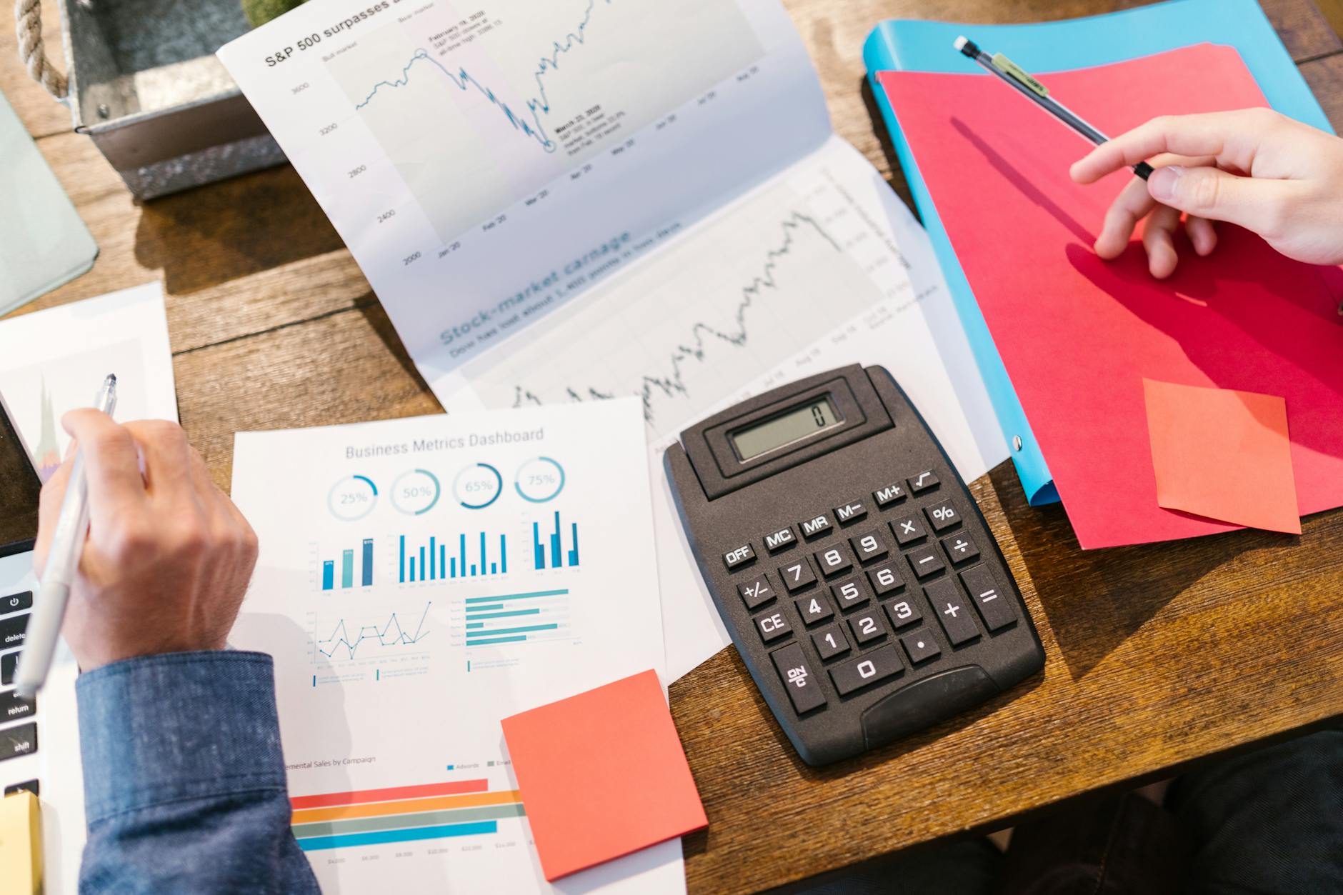 marketing exit desk notebook
